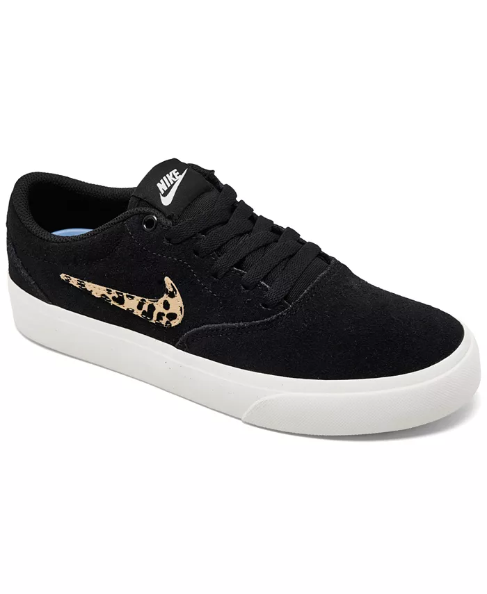 Женские повседневные скейтерские кеды SB Charge Canvas от Finish Line Nike, черный