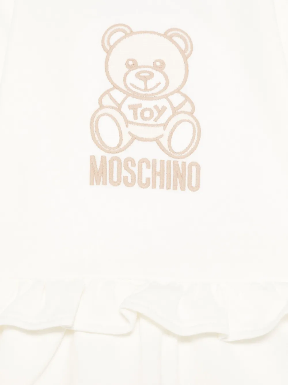 Платье Teddy Bear Moschino Kids, белый — фото 3