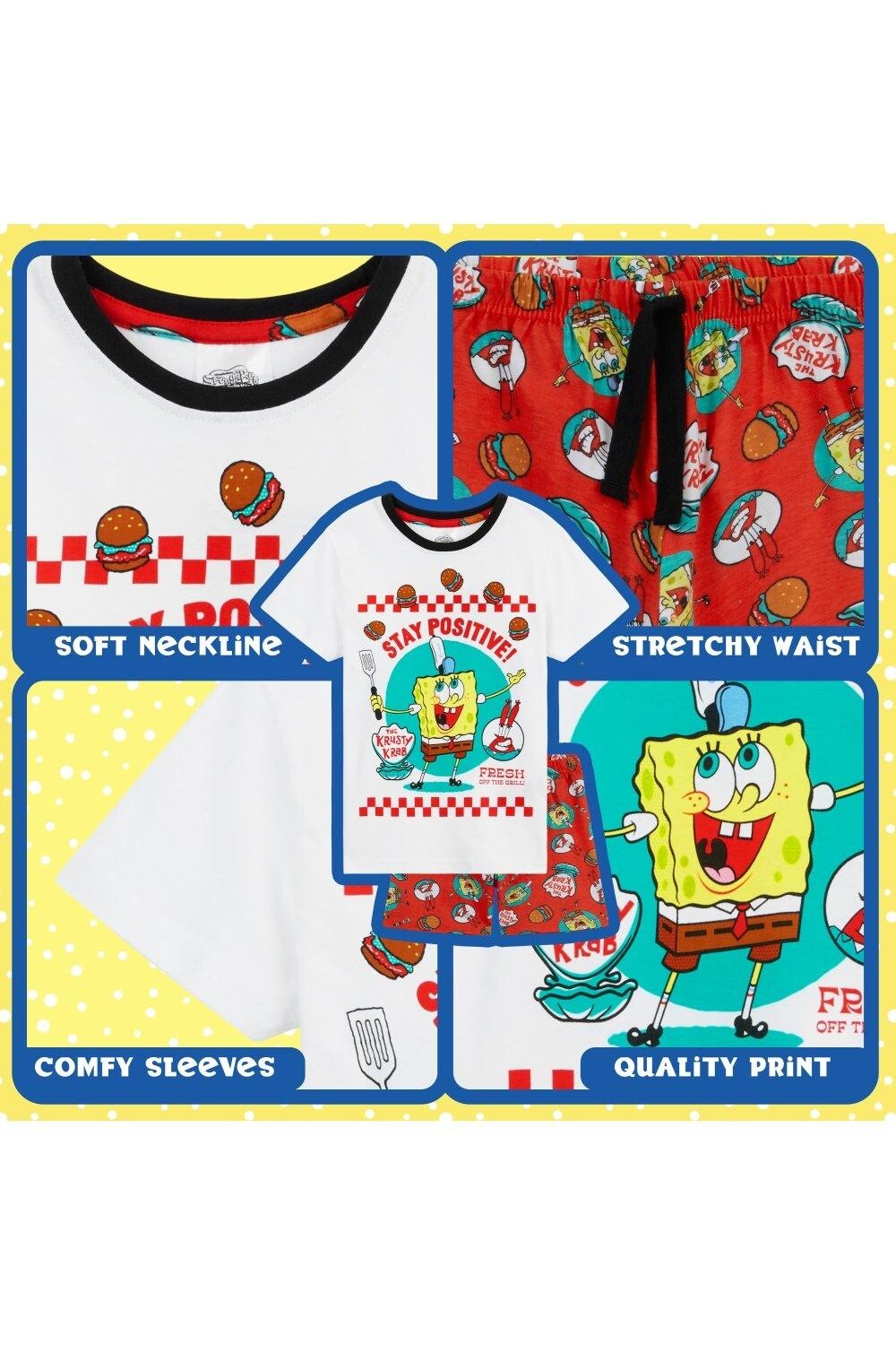 Пижамный комплект с короткими рукавами Spongebob, мультиколор — фото 4