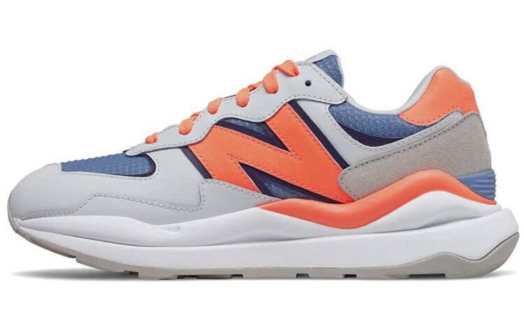 Кроссовки New Balance 57/40, белый / оранжевый / синий