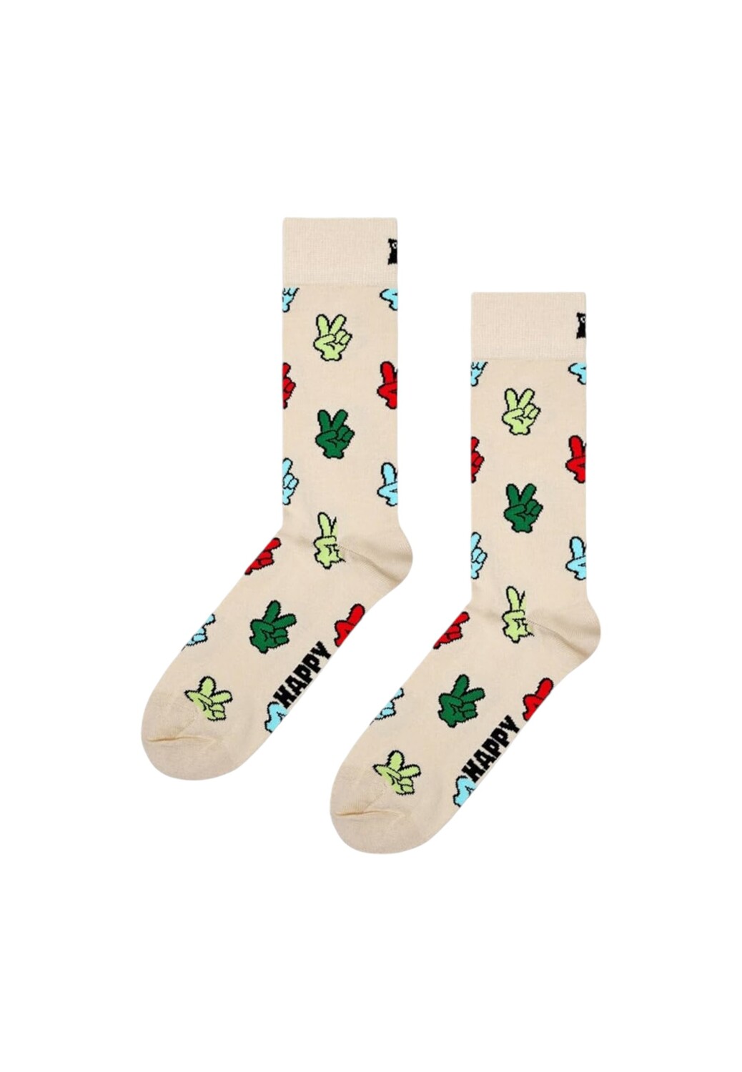 

Носки мужские Happy Socks с принтом, бежевый