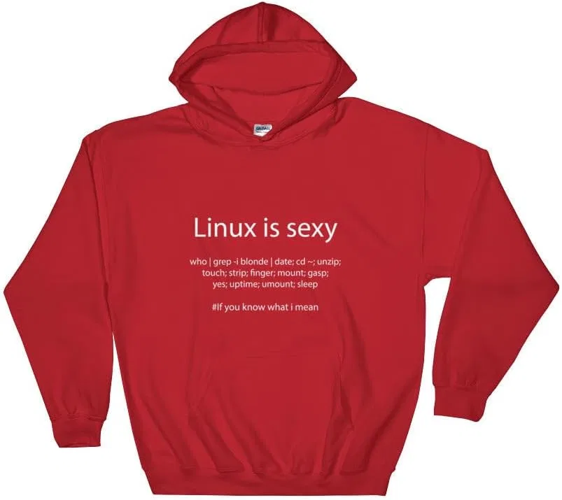 Linux — это круто! — Толстовка с капюшоном (белый текст) — фото 2