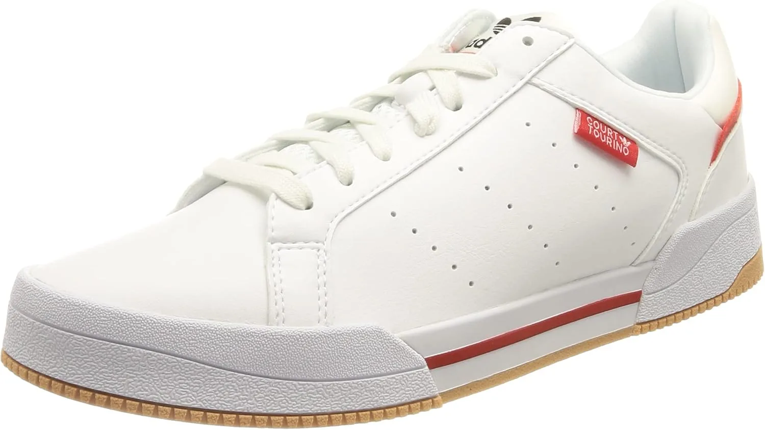 Кроссовки Adidas Herren Court Tourino, белый/ярко-красный