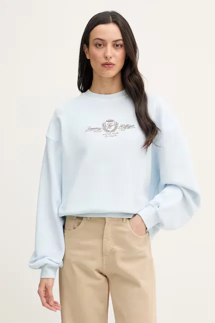 Худи женское хлопок Tommy Hilfiger, синий
