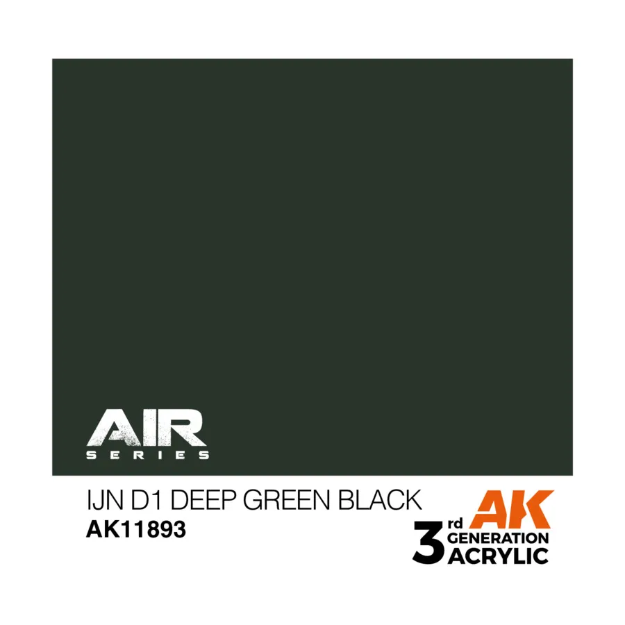 

IJN D1 Темно-зеленый Черный, 3rd Gen Acrylic - Air