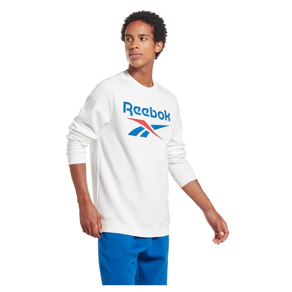

Толстовка Reebok Ri Flc Big Logo Crew, белый