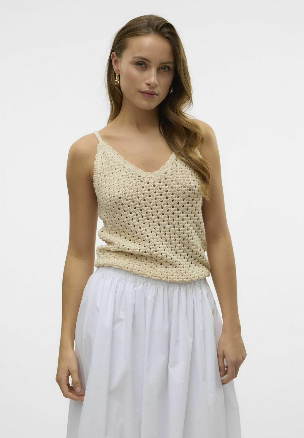 

Топ VMREGINA Vero Moda, бежевый