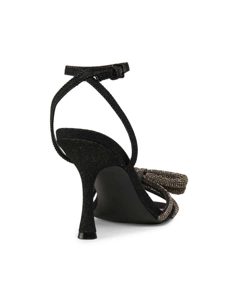 Сандалии Ivid 90MM с декорированными ремешками Nine West, черный — фото 3