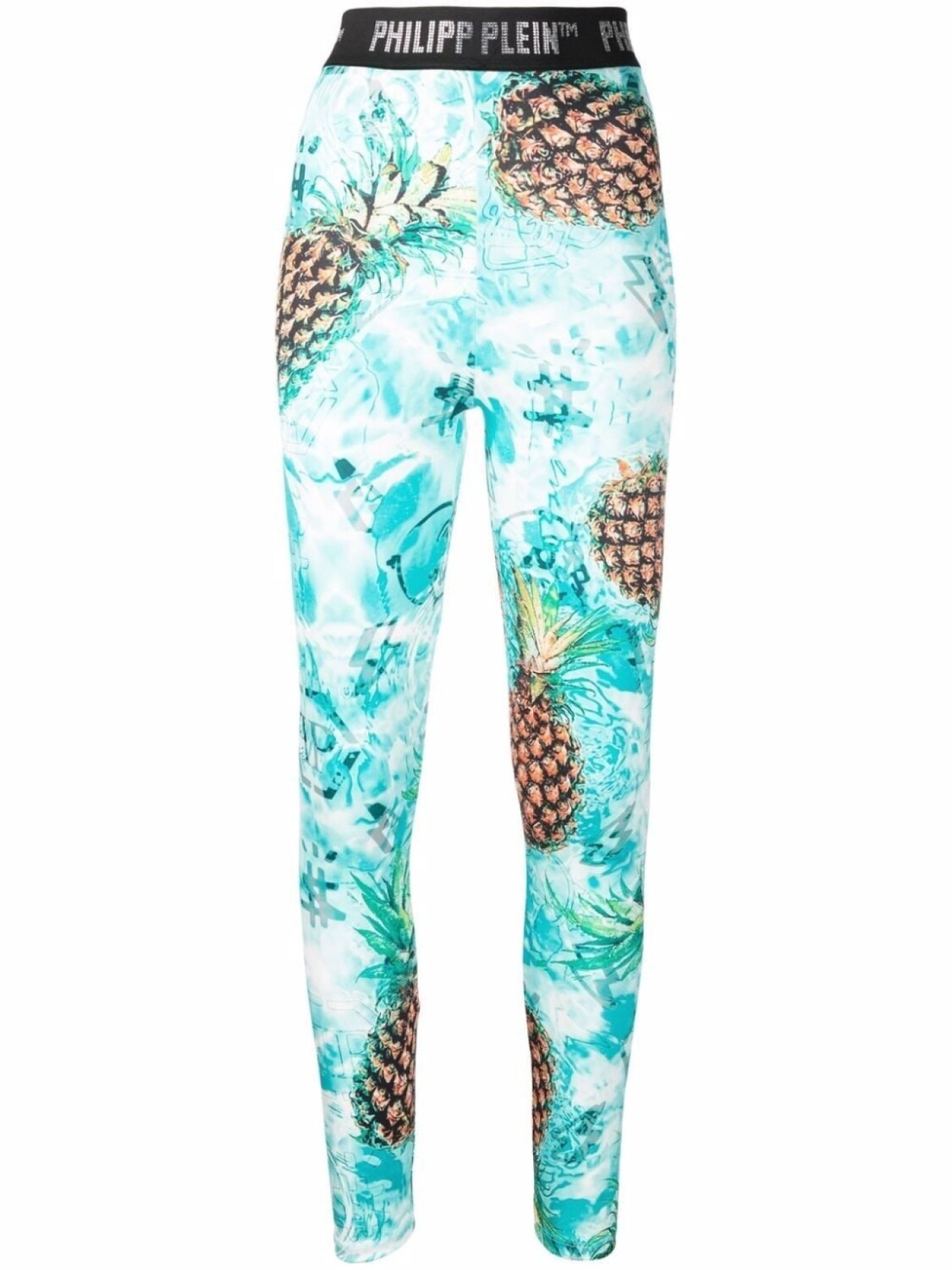 

Philipp Plein легинсы Pineapple Skied, зеленый
