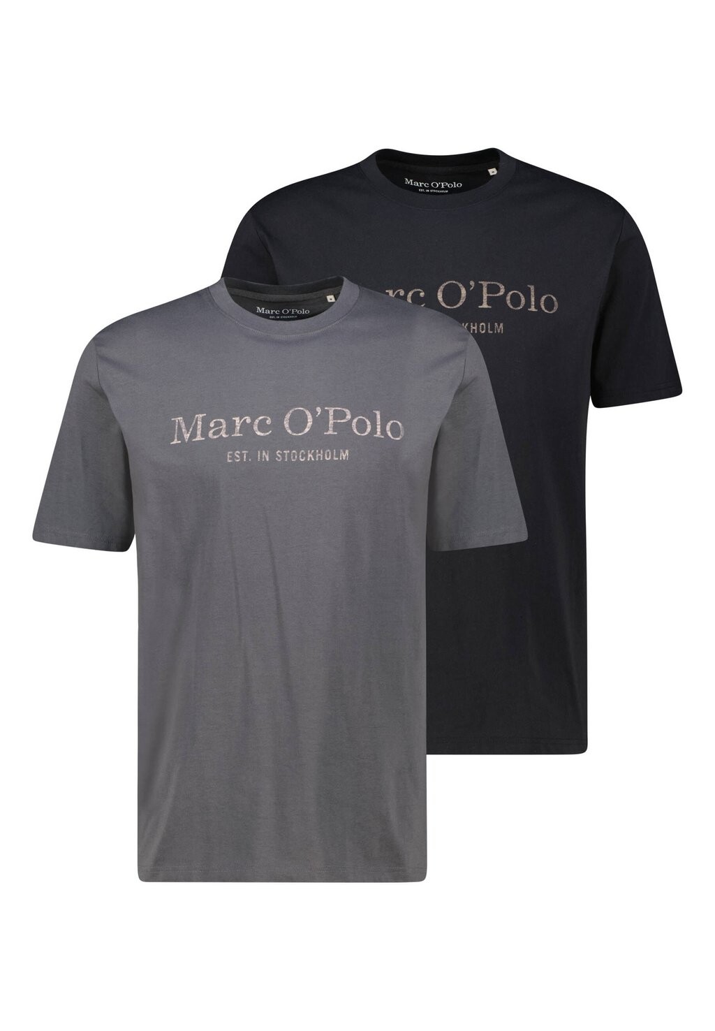 

Футболка с принтом BIG LOGO 2 PACK Marc O'Polo, цвет black grey