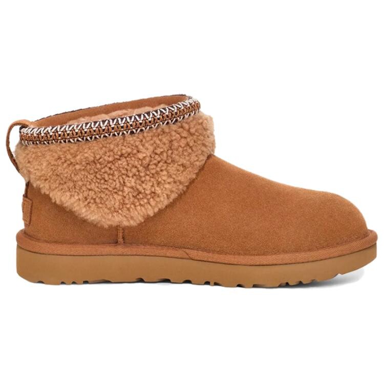 

Классические ультра мини макси кудрявые сапоги каштановые женские Ugg, коричневый
