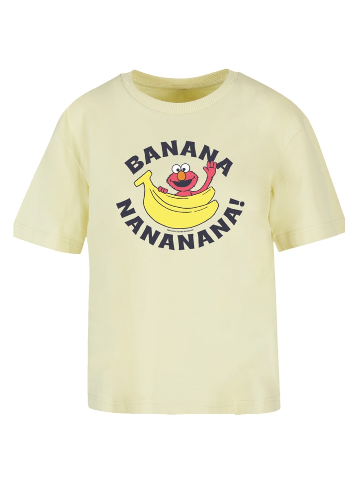 

Футболка F4NT4STIC Ladies Everyday Tee Sesamstraße Elmo Banana, цвет softyellow