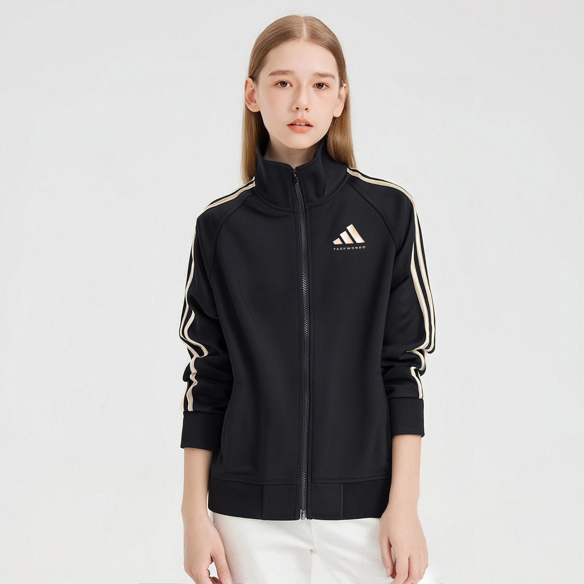 Adidas Куртка унисекс черная золотая, Black/Gold — фото 3