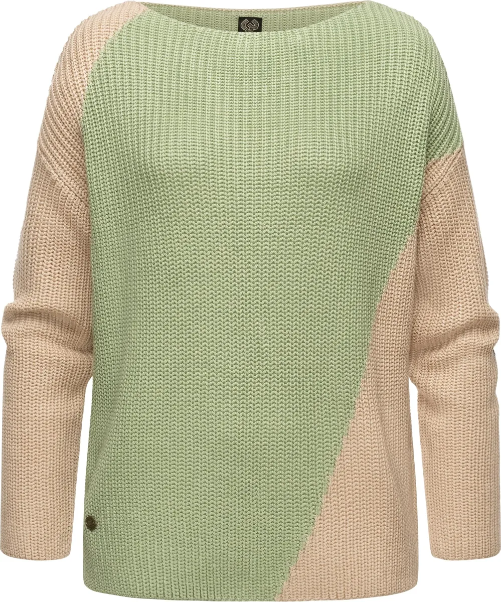 

Свитер вязаный Ragwear "Ebbeline-Block", женский вязаный свитер, зеленый