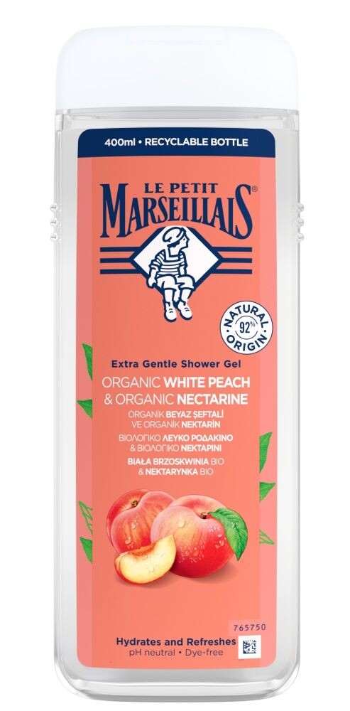

Le Petit Marseillais Biała brzoskwinia/Nektarynka гель для душа, 400 ml