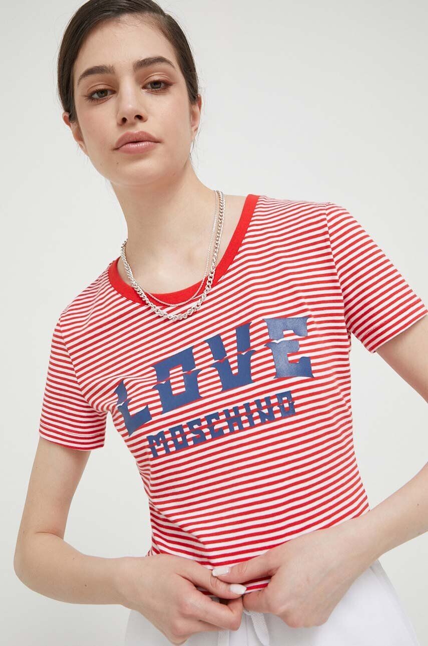 

Футболка Love Moschino, красный