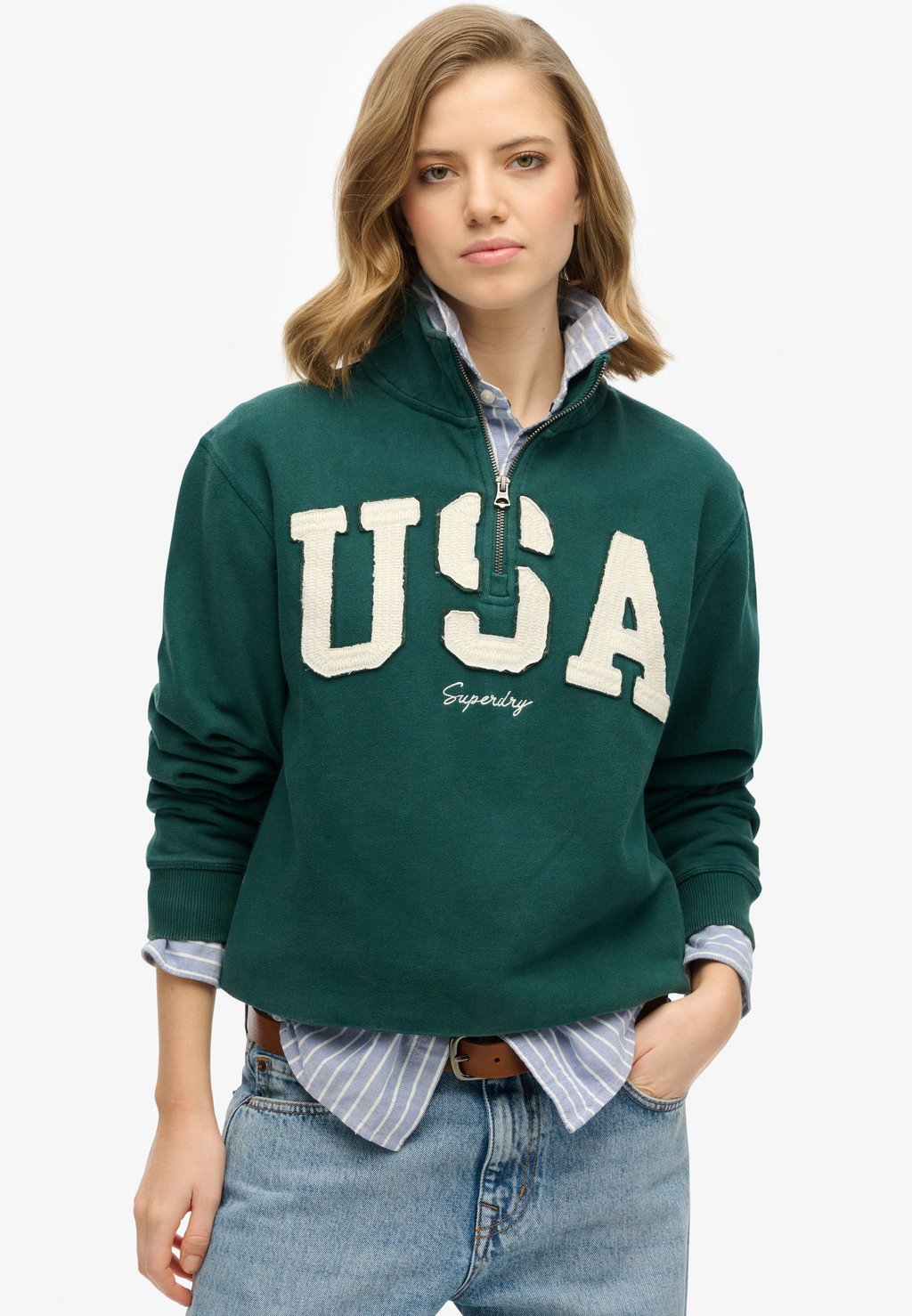 

Толстовка Superdry, зеленый