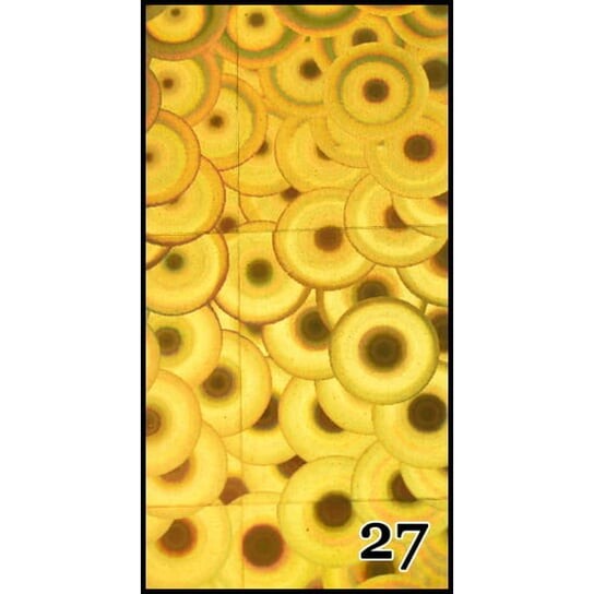 

Трансферная фольга 1 метр, рисунок №27 - для декорирования гибридными лаками, УФ-гелями и акрилом - упакована в тубус., AlleBeauty