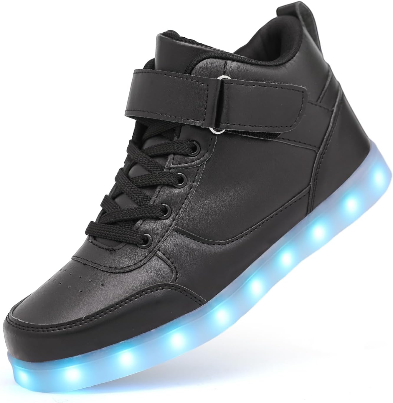 

Светящиеся кроссовки с LED-подсветкой, перезаряжаемые через USB, танцевальная обувь для женщин и мужчин Guangjufa, черный