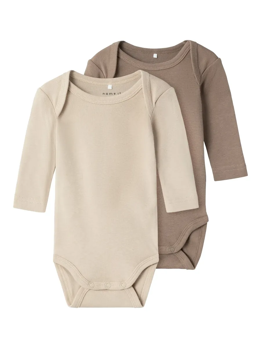 

Name It Боди "NBNBODY 2P LS HUMUS NOOS", цвет Humus
