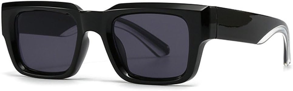 

Модные квадратные солнцезащитные очки с градиентным переходом для мужчин в стиле панк, с широкими дужками, солнцезащитные очки UV400 в стиле ретро для женщин SKFGNX, Black Gray