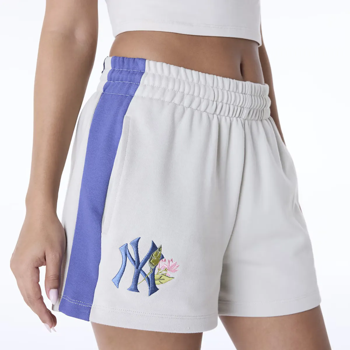 

Женские шорты New York Yankees MLB Floral New Era, бежевый