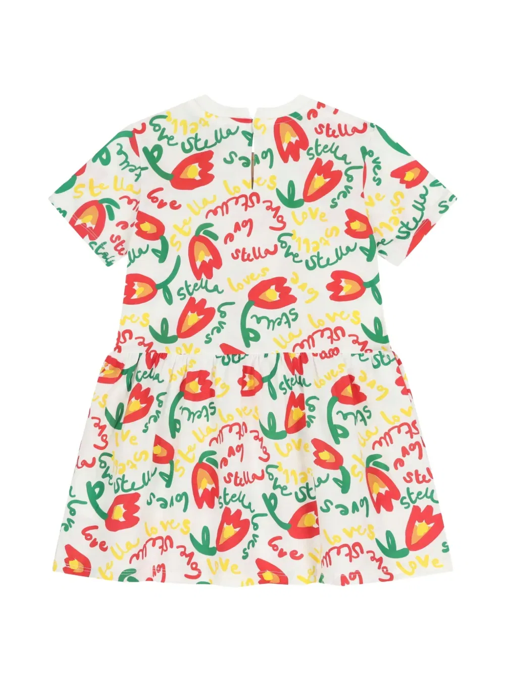 Платье с цветочным принтом Stella Mccartney Kids, белый — фото 2