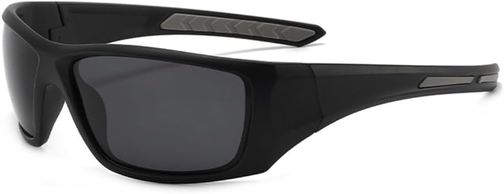 

Поляризованные солнцезащитные очки ICARA для мужчин и женщин, солнцезащитные очки с обтекаемой формой для мужчин и женщин, для езды на велосипеде, рыбалки, бега и защиты от УФ-излучения, Black/Black