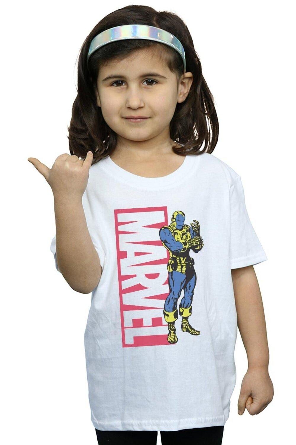 

Хлопковая футболка Iron Man Pop Profile Marvel, белый