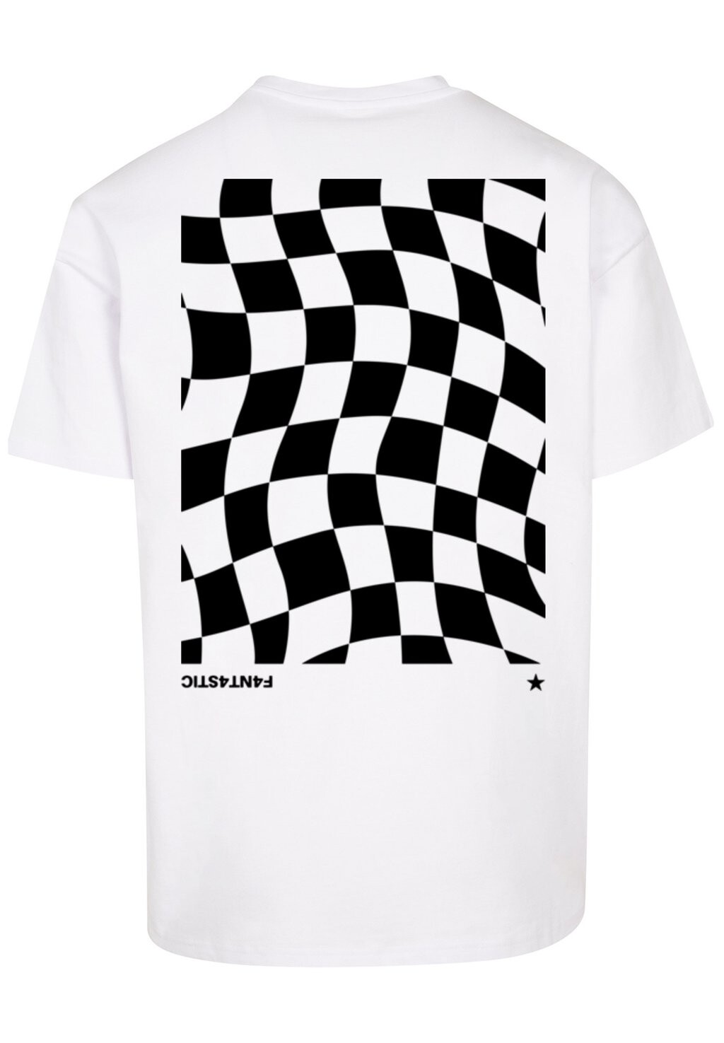 

Футболка с принтом WAVY SCHACH MUSTER F4NT4STIC, белый