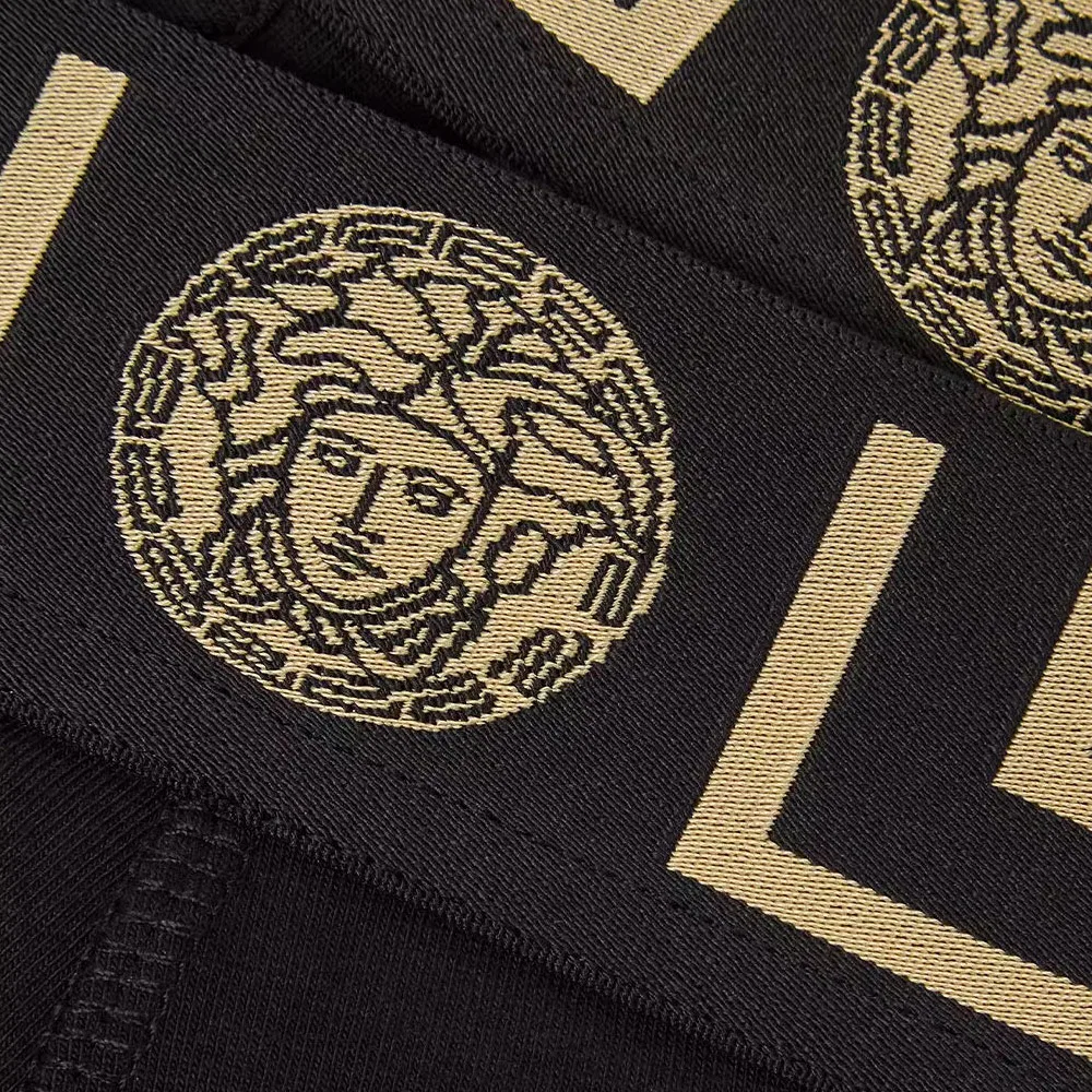 Боксеры VERSACE Greca Border черные (2 шт.) — фото 3