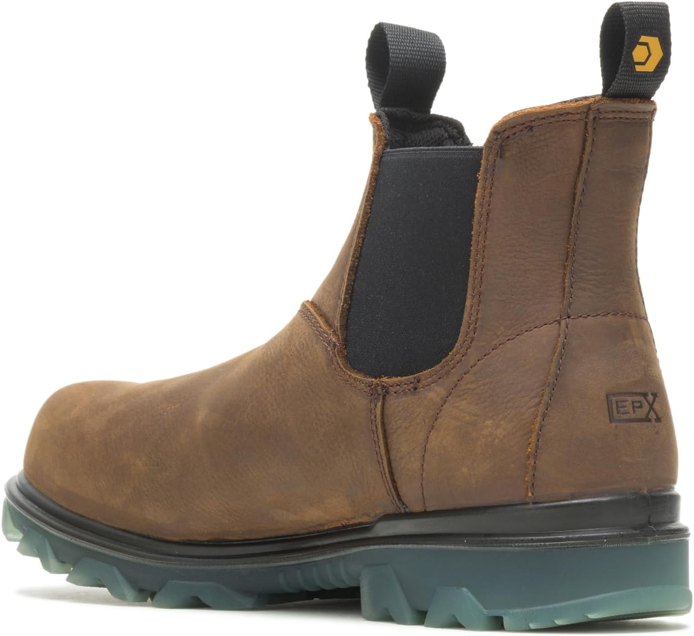 Мужские ботинки WOLVERINE I-90 с водонепроницаемым композитным носком, модель Romeo Slip-on, коричневые, размер 8.5 US Name ‎Wolverine, коричневый — фото 4