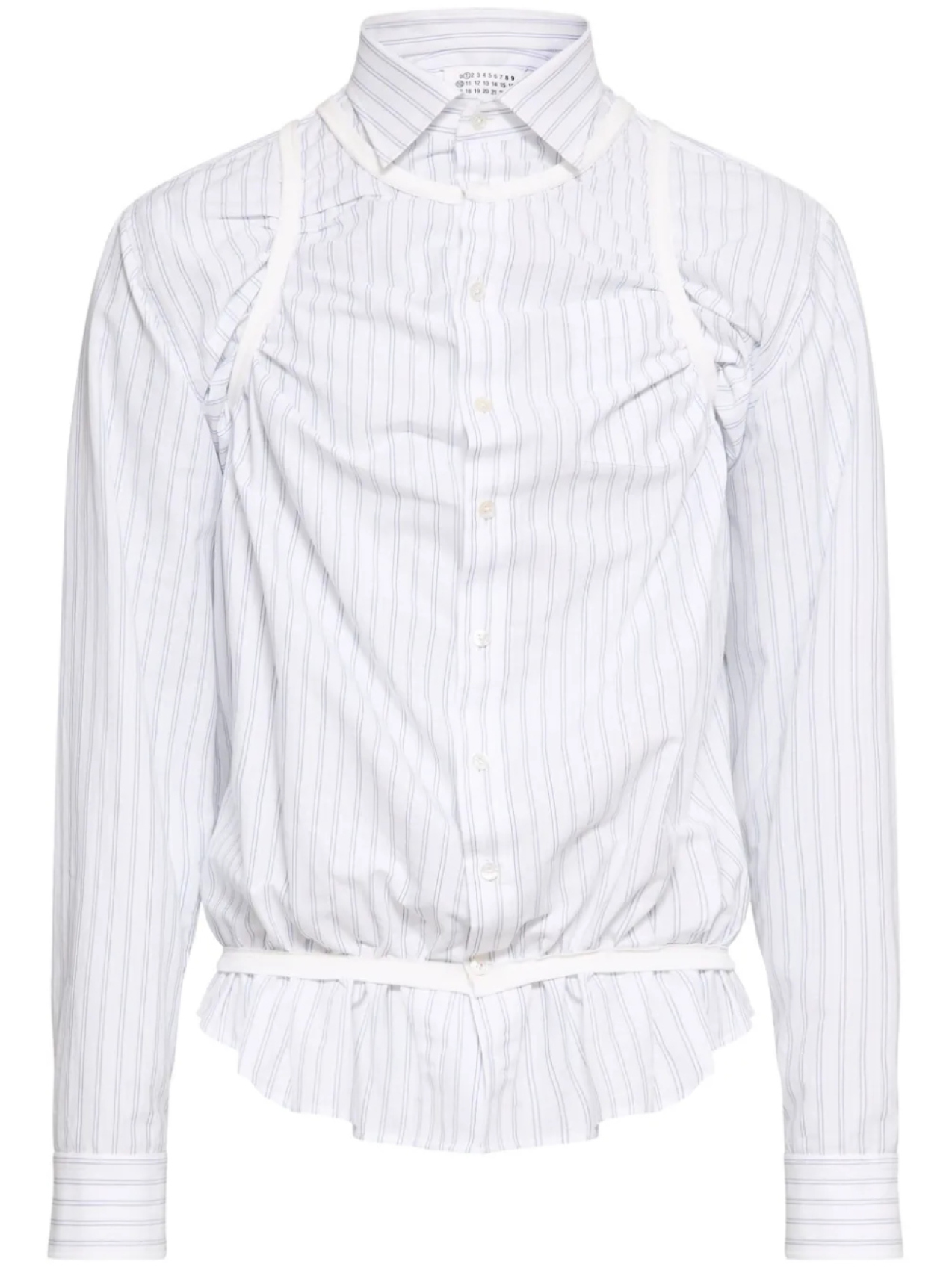 

Maison Margiela рубашка Stripe Tank, белый