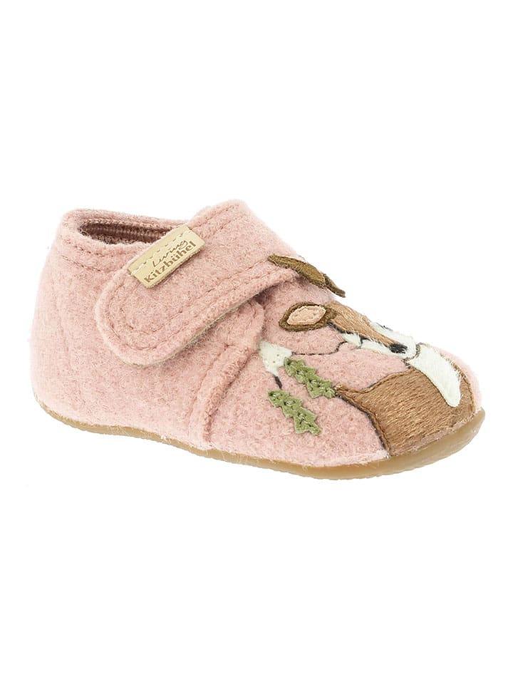 

Living Kitzbühel Шерстяные тапочки "Олененок" розового цвета