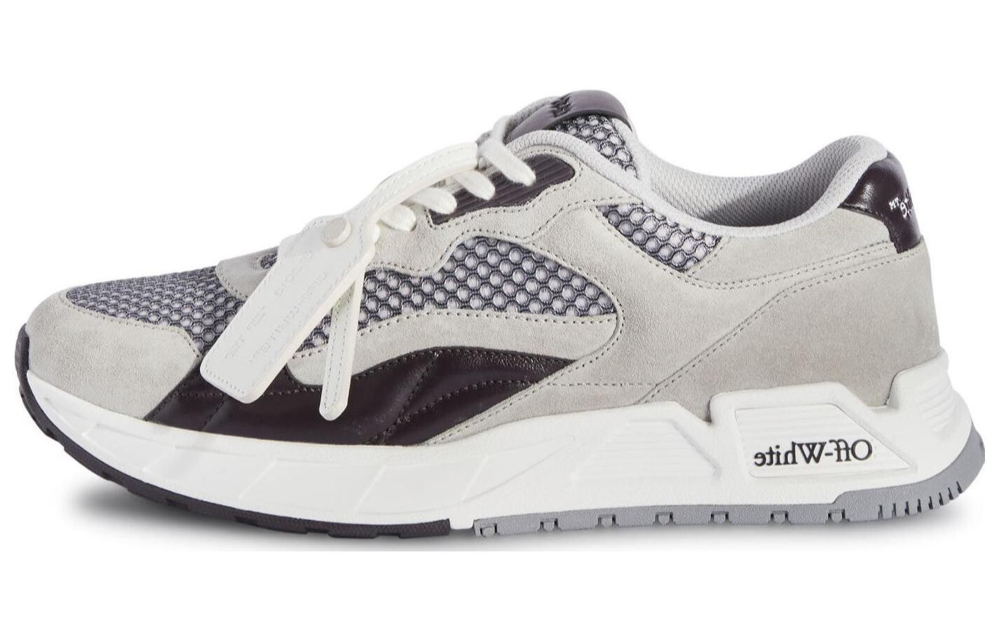

Кроссовки Off-White Kick Off Panelled Sneakers, серый
