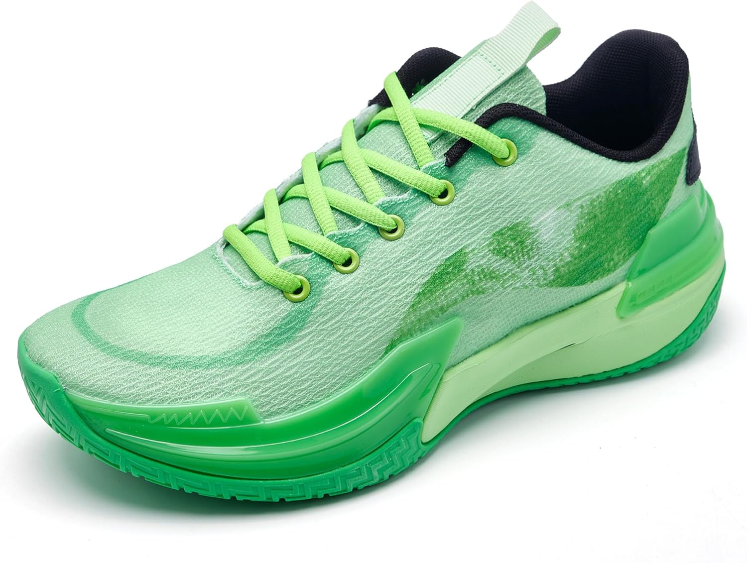 

Мужские кроссовки Graffiti для баскетбола с высокими берцами, спортивная обувь с противоскользящей резиновой подошвой для спорта в помещении и на улице, для бега и тренировок, уличная одежда Kniaiwx, зеленый