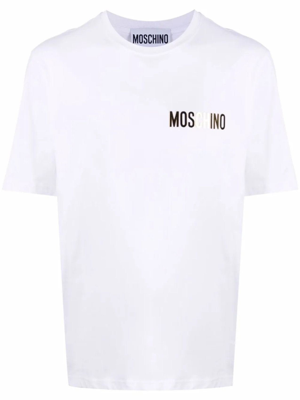 

Moschino футболка из органического хлопка с логотипом, белый