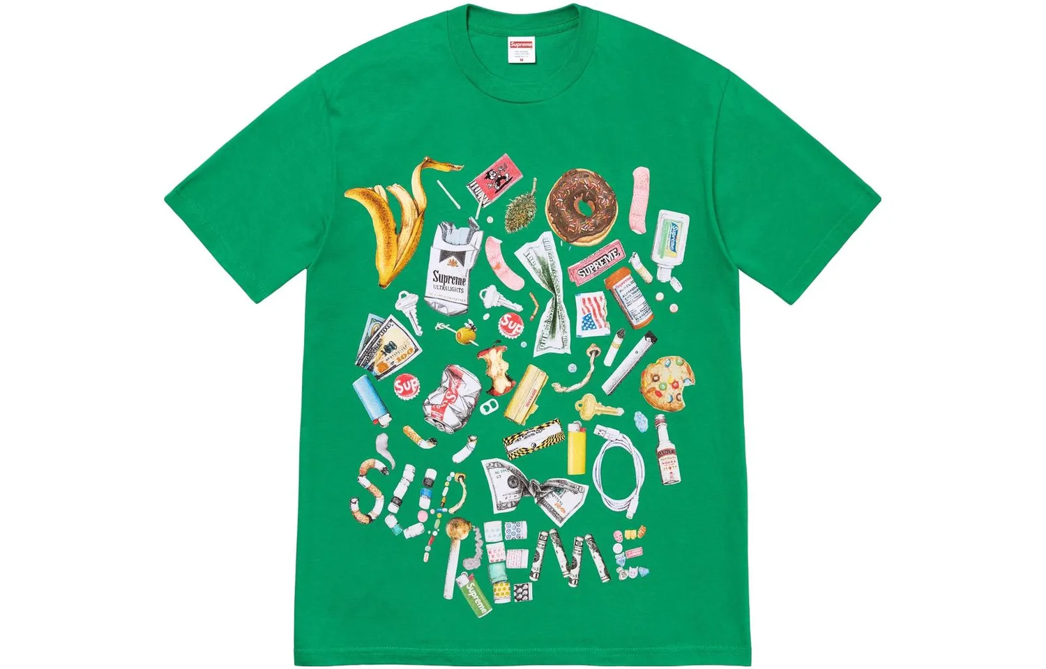 Футболка Trash Tee SS23 Supreme, зеленый/зеленый