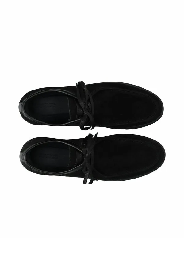 Мокасины-Йоркширские кеды на шнуровке Bianco, Black — фото 3