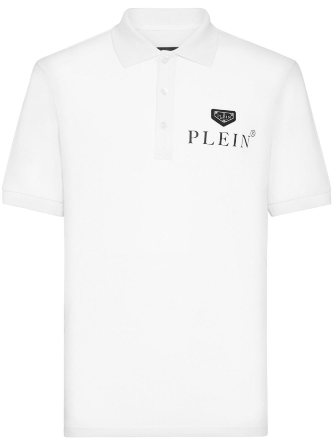 

Футболка-поло из хлопка с логотипом Philipp Plein, белый