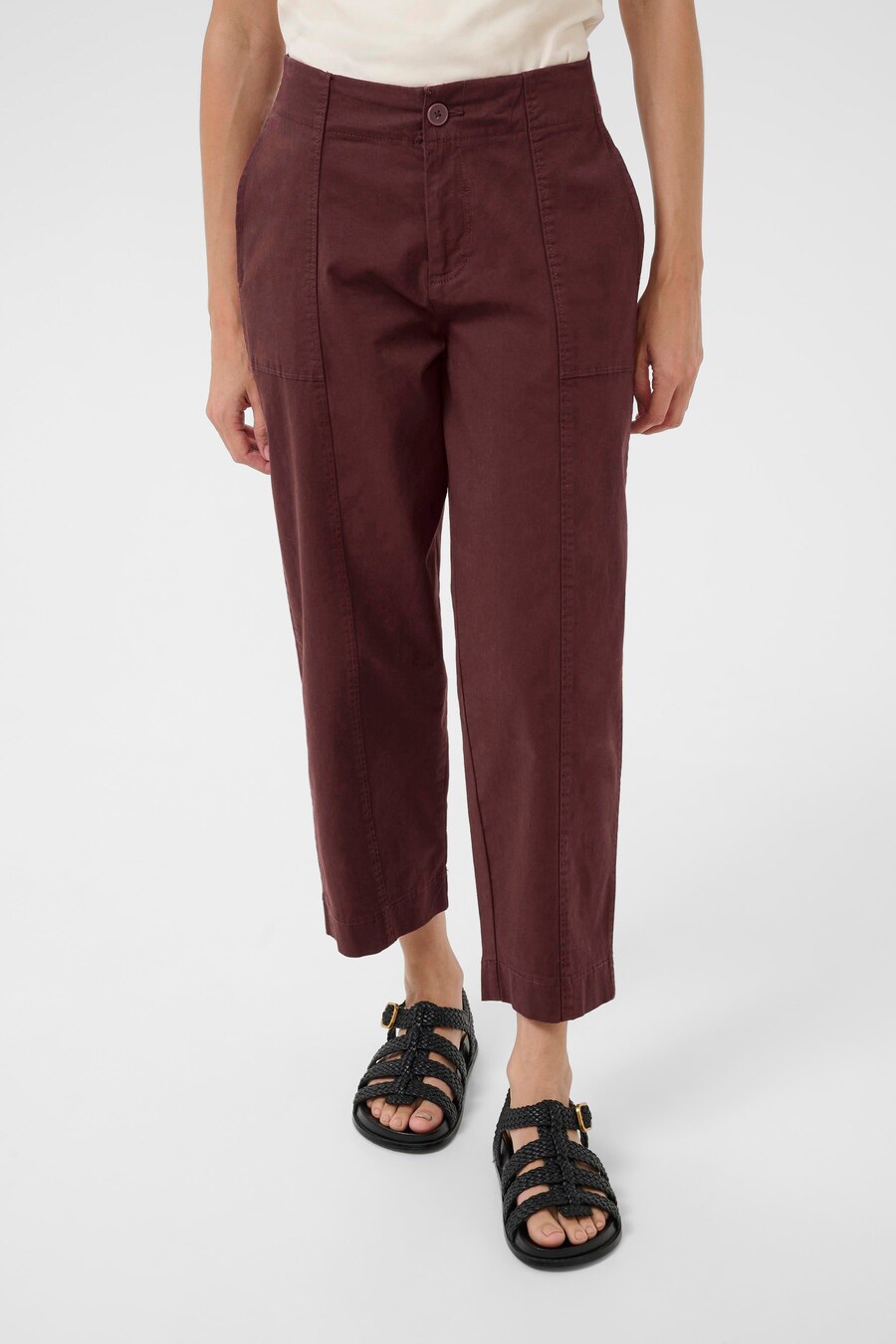 

Брюки свободного кроя Part Two, малиновый