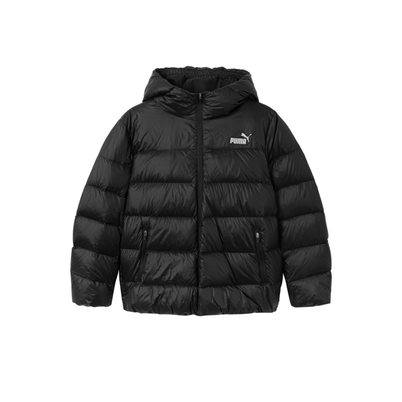 Детская пуховая куртка PUMA, серый хаки — фото 3