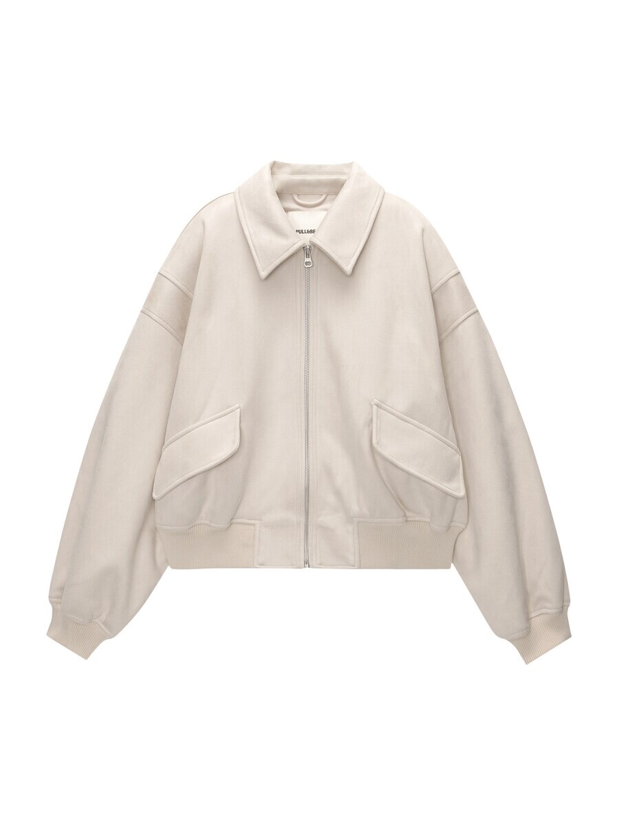 

Всесезонная куртка Pull&Bear Between-Season Jacket, кремовый
