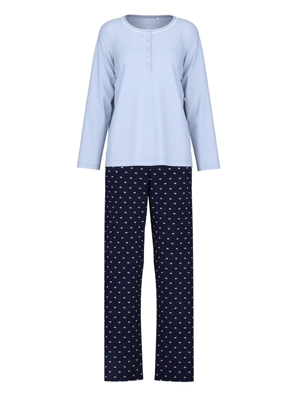 

Пижама с воротником хенли CALIDA, черный