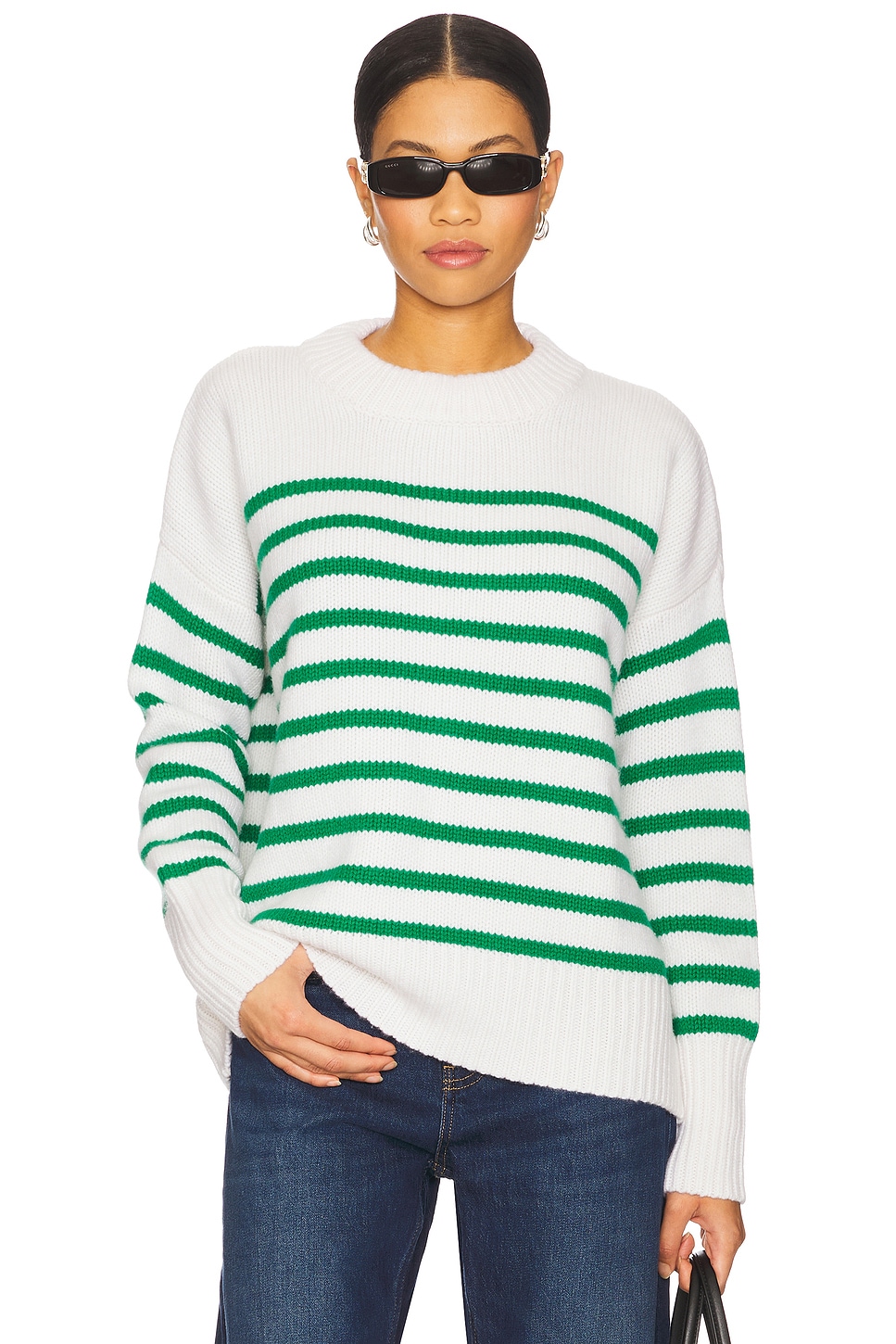 

Свитер Marin от La Ligne, cream & kelly green