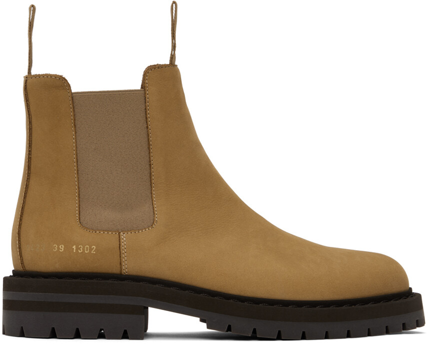 

Замшевые ботинки челси Common Projects, Tan