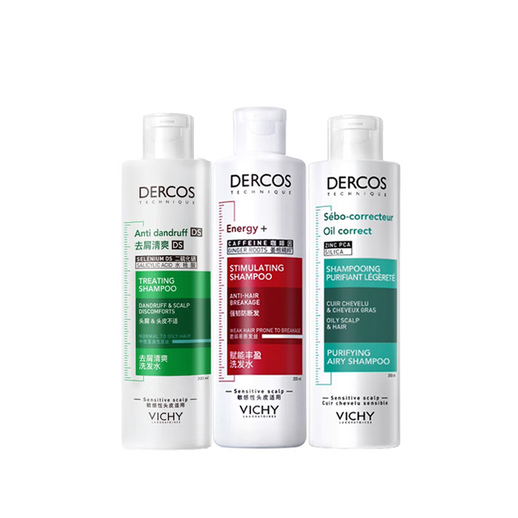 

Шампунь для увеличения объема с мятой для очищения 50мл+200мл+200мл Vichy, three-piece set: refreshing зеленый logo shampoos 200ml+refreshing красный logo shampoos 200ml+синий logo shampoos 200ml