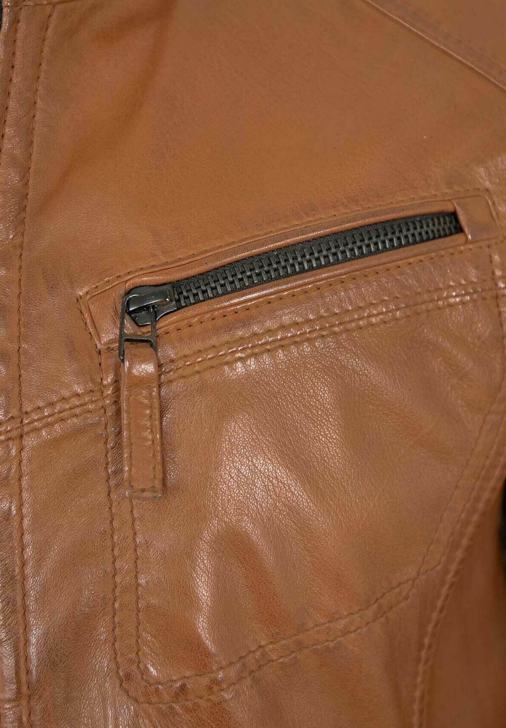 

Кожаная куртка Lederjacken24, цвет Cognac