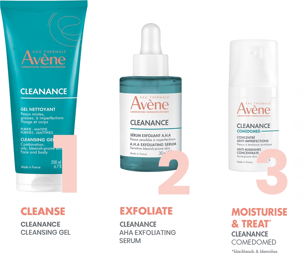 Сыворотка Avene — Cleanance aha отшелушивающая ahr отшелушивающая Avène, 30 мл — фото 2