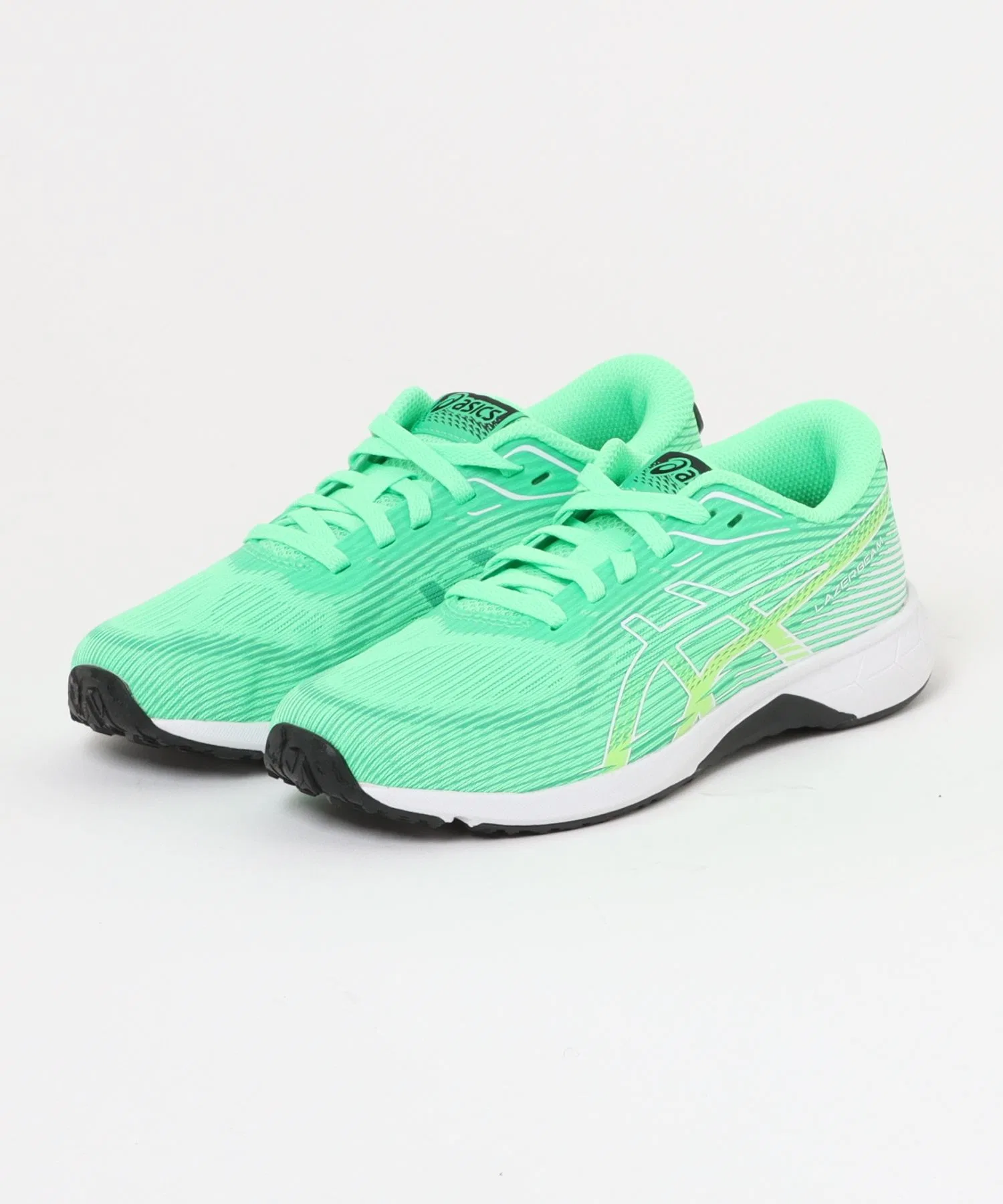 Детские кроссовки для бега ASICS Lazerbeam RK лёгкие, зелёные